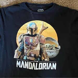 Star Wars The Mandalorian Black T-Shirt